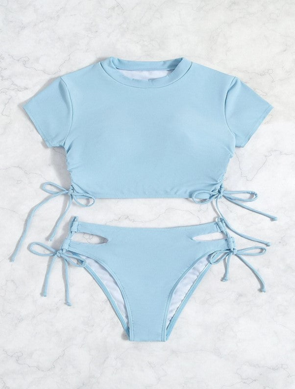 Baby blue sale two piece swimsuit