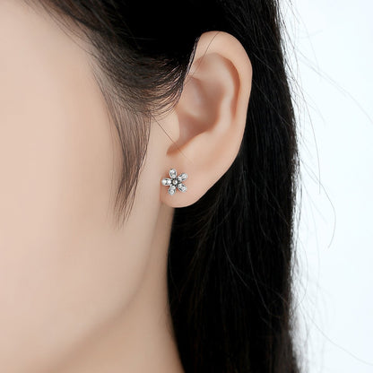 Shimmer Petal Stud Earring