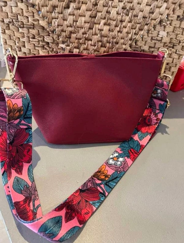 Floral bag strap hot sale